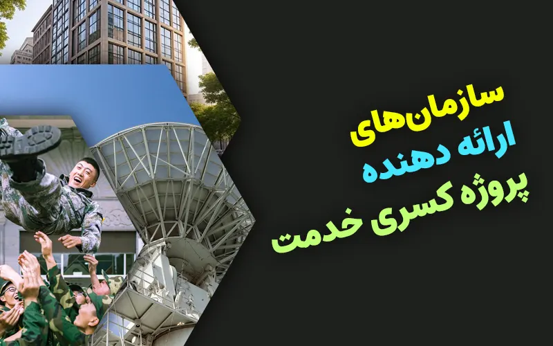 سازمان‌های ارائه‌دهندۀ پروژه کسری خدمت