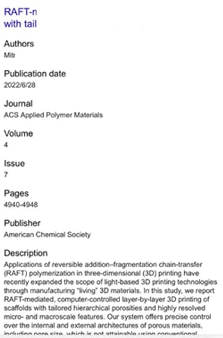 ACS applied polymer materials